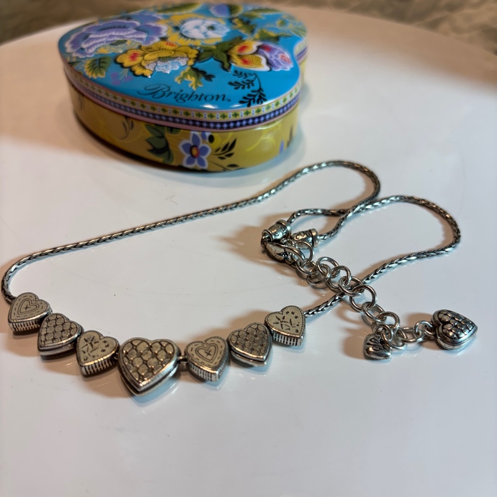 Brighton Silver Heart Charm Necklace - Picture 2 of 6